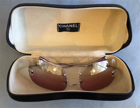 chanel sunglasses vintage rimless|Chanel vintage sunglasses shop.